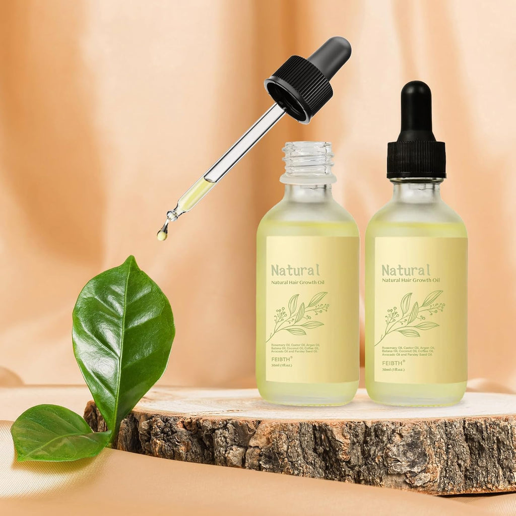 Natural Hair Growth Oil, Hair Oil for Men and Women, Batana Oil for Hair Growth (2 Fl Oz, Rosemary)