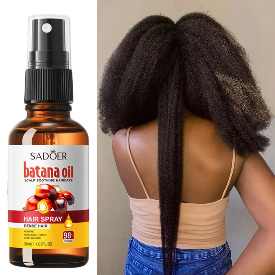 Hair Growth Spray Batana anti Hair Fall Hair Loss Scalp Damaged Treatment Serum Oil Nourish Roots Fast Growing Health Hair Care