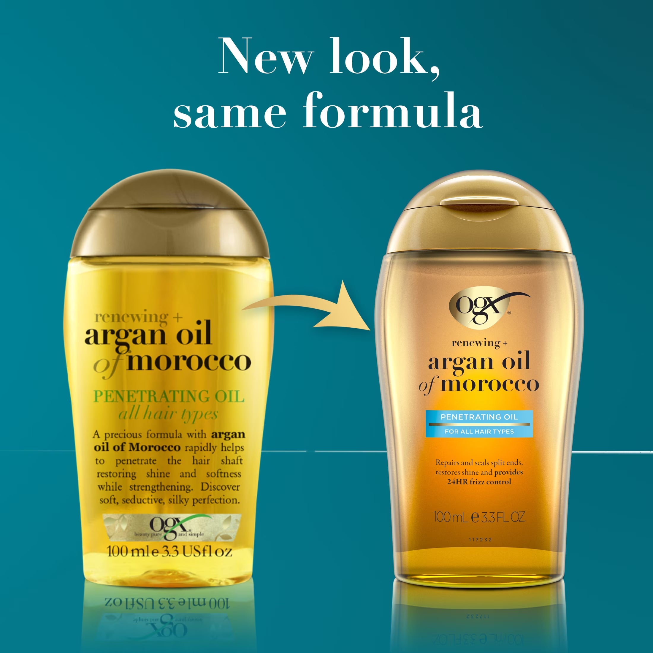 Renewing + Argan Oil of Morocco Penetrating Hair Oil Treatment, 3.3 Fl. Oz