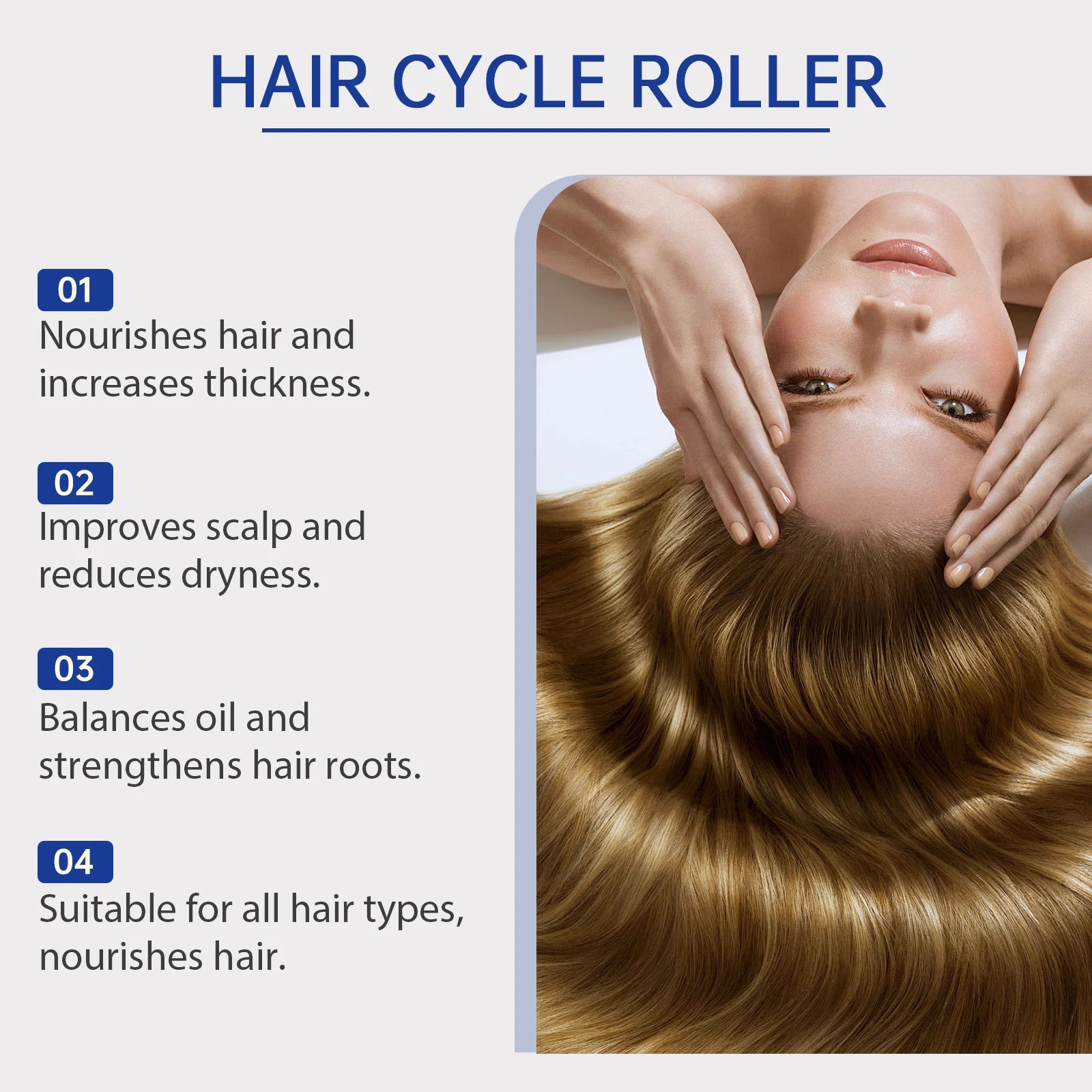 Rosemary Hair Growth Oil for Man Nourish Scalp Activate Hair Follicle Stimulator anti Hair Loss Treatment Hair Regrowth Roller