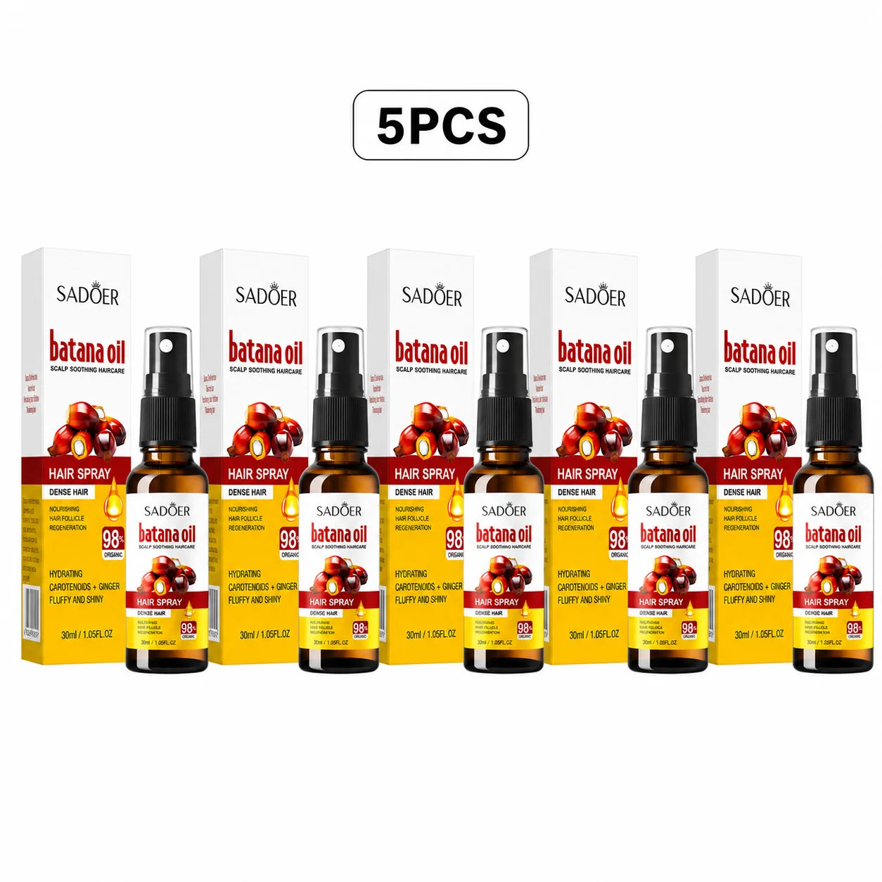 Hair Growth Spray Batana anti Hair Fall Hair Loss Scalp Damaged Treatment Serum Oil Nourish Roots Fast Growing Health Hair Care