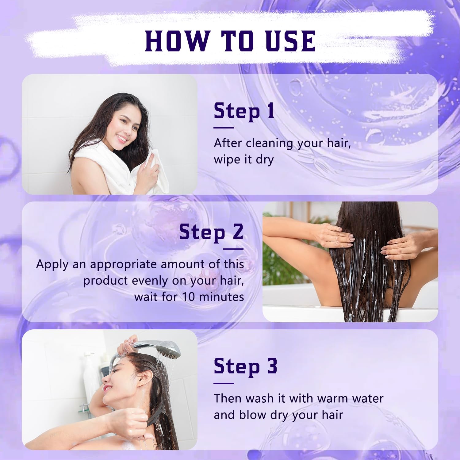 No Bald Hair Growth Oil Blend, Deep Conditioning Hair Mask, Suitable for All Hair Types