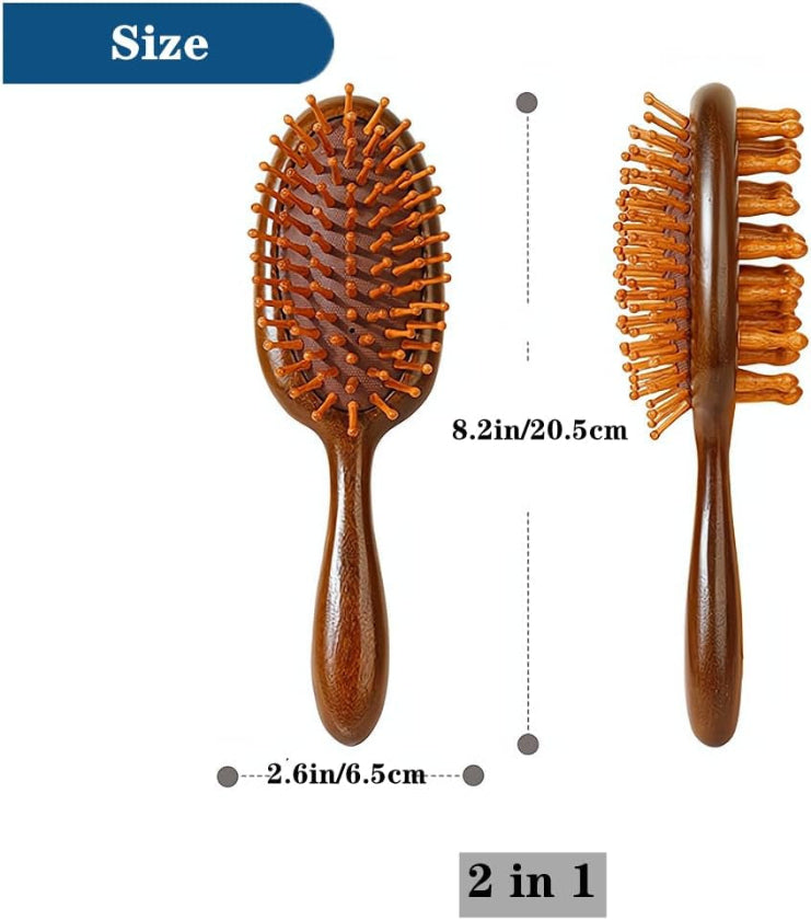 Scalp Massager Hair Growth Brush,Head Massager Scalp Stress Relax Dandruff Comb,Wooden Scalp Exfoliator Head Scratcher,Unisex (Sandalwood)