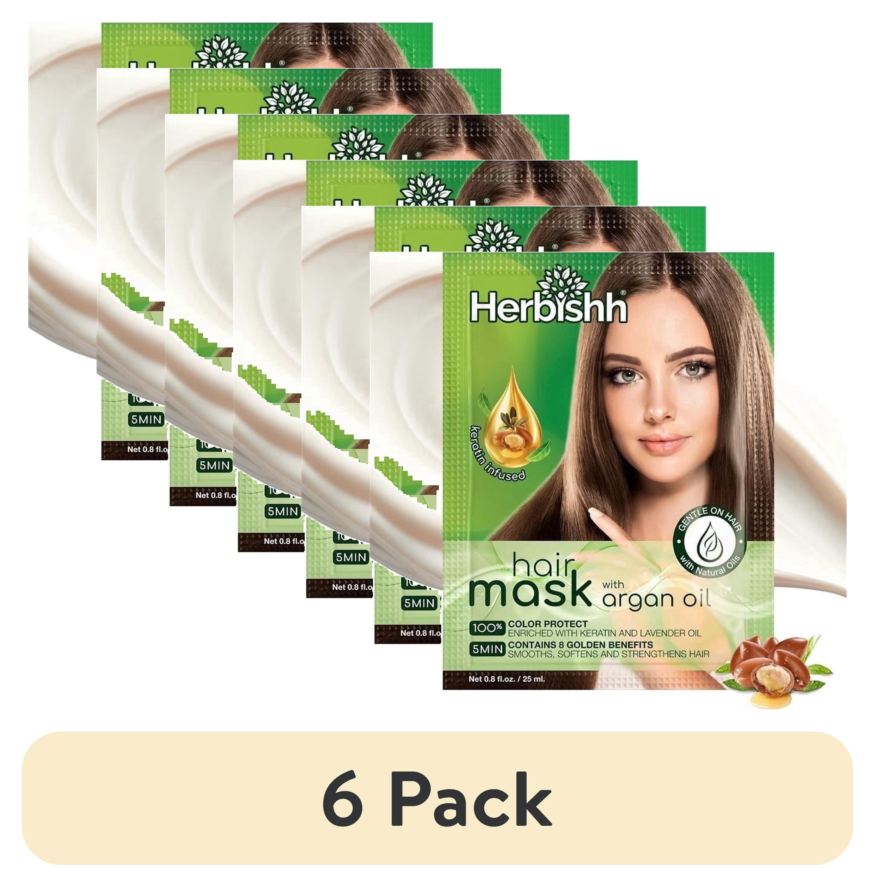 (6 Pack)  Argan Hair Mask-Deep Conditioning & Hydration for Healthier Looking Hair-25Gm for Very Dry, Weak, Stressed Out Hair, No Sulphates, No Parabens