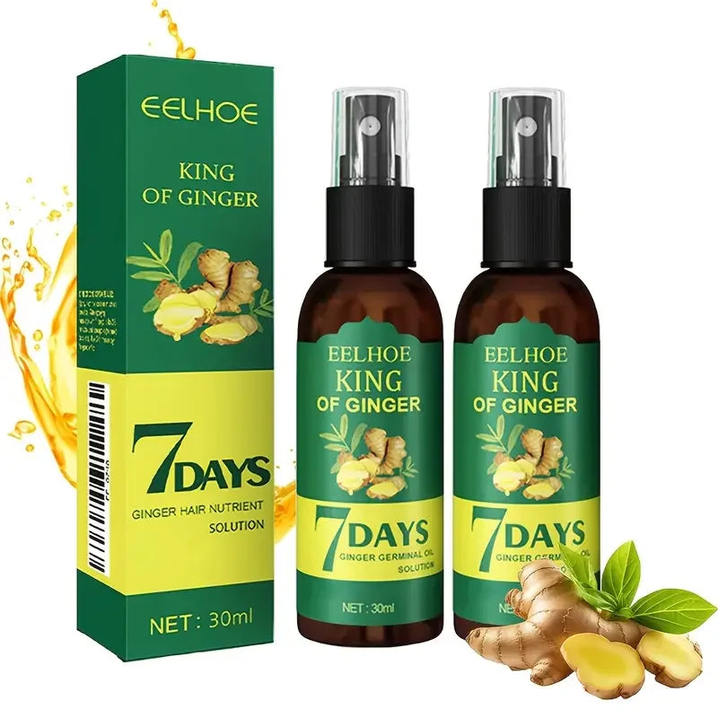 1/2/3Pcs Ginger Hair Growth Serum Prevent Hair Loss Scalp Treatment Thicker Longer Hair for Accelerate Growth Massage Hair Oil