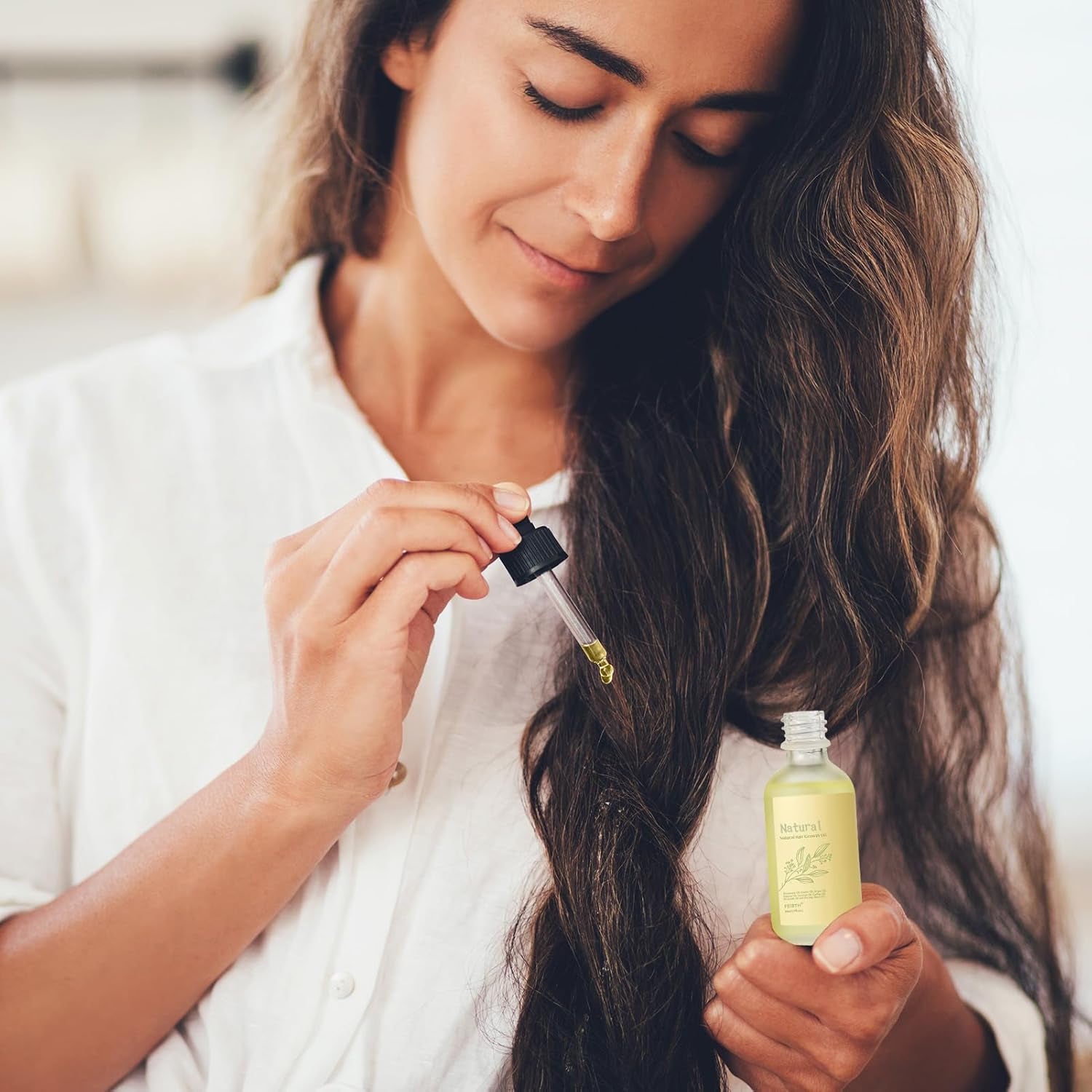 Natural Hair Growth Oil, Hair Oil for Men and Women, Batana Oil for Hair Growth (2 Fl Oz, Rosemary)