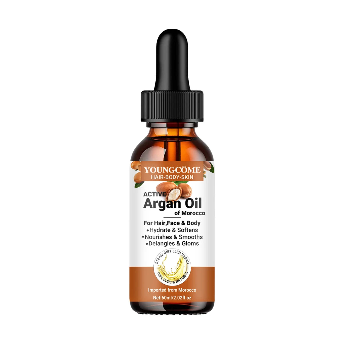 Morocco Argan Hair Oil Care Essence Nourishing Moisturizer Brightening Smooth Repair Improve Split Hair Firming Lifting Skincare