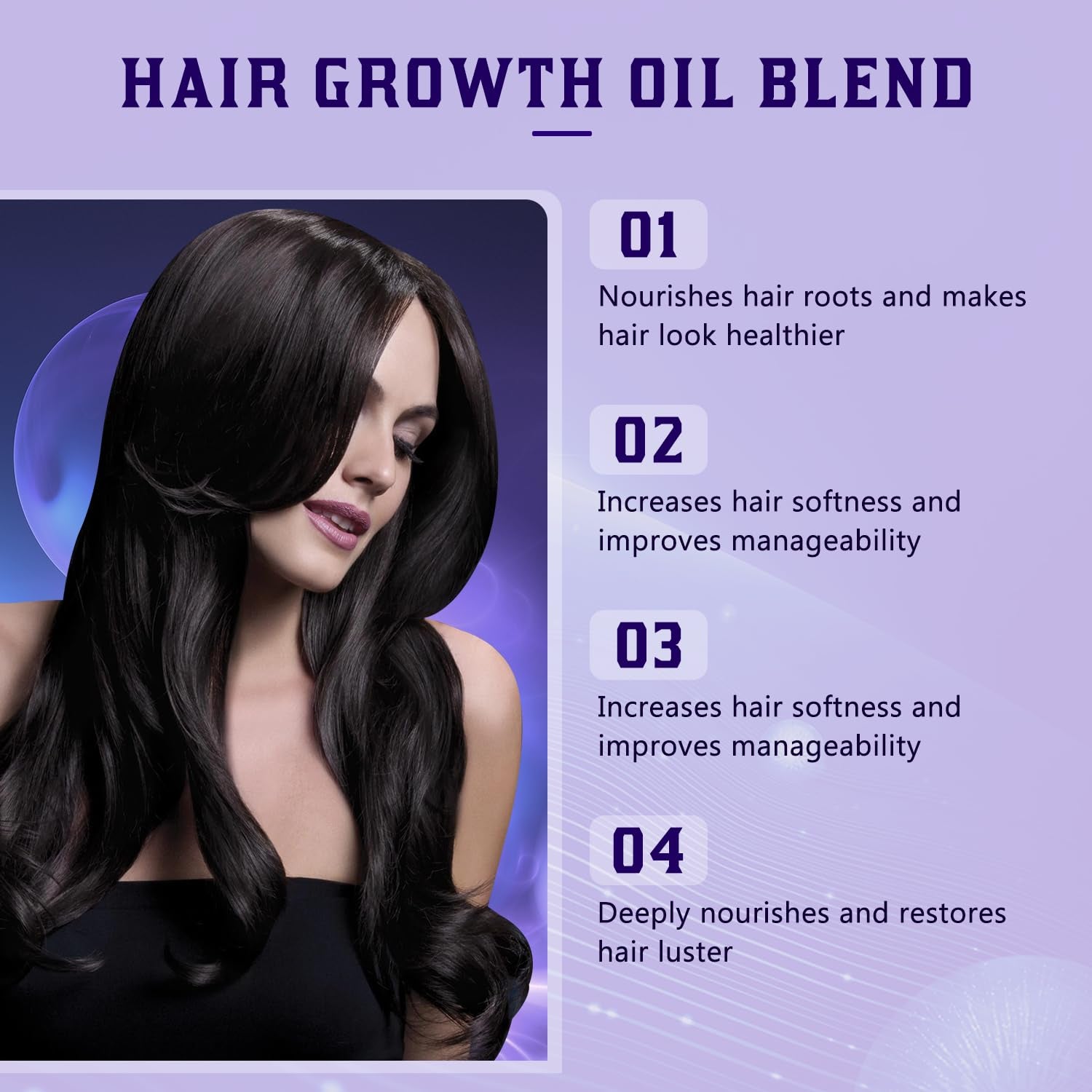 No Bald Hair Growth Oil Blend, Deep Conditioning Hair Mask, Suitable for All Hair Types