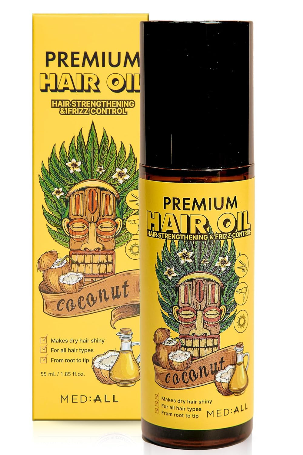 MEDIALL Premium Oil for Frizzy & Damaged Hair | Regrowth Tonic | Hydrating & Moi