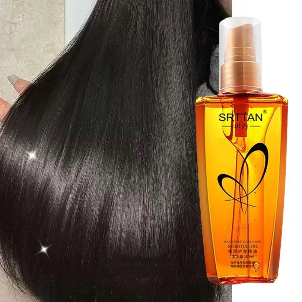 Moroccan Argan Oil Hair Serum Lightweight Hair Oil Mist for Split Ends, Frizzy Hair and Flyaways, Hair Oil Repair- Gloss Shine